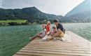 Familie am Strandbad Thiersee