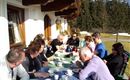 Kaffeekatsch auf der Terasse