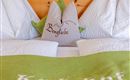 Kodahof Großaufnahme Doppelbett grün