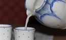 Milch von der Pinzgauer Kuh