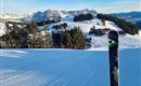 Perfekt präperierte Pisten im Skigebiet