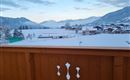 Sicht von unserem Balkon auf den Pölven