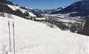 Blick von der Naturschneepiste zum „Franbichlhof“