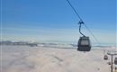 Winter Bergbahn Ausblick