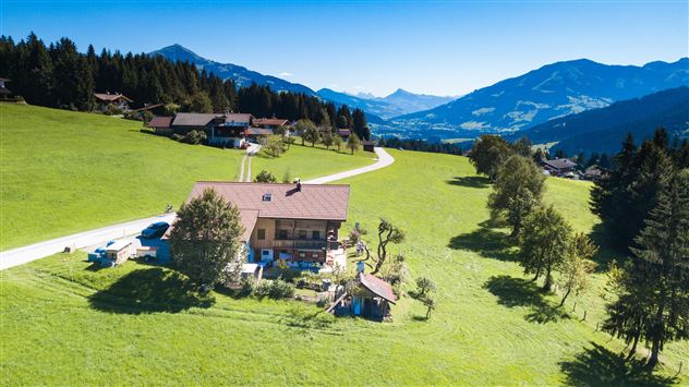 Vogelperspektive Richtung Osten (Kitzbüheler Horn)