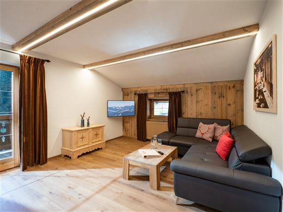 Waldblick Wohnzimmer