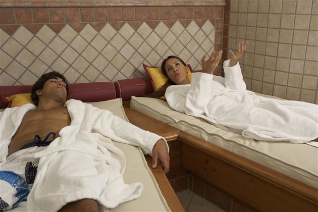 Wasserbetten im Wellnessbereich