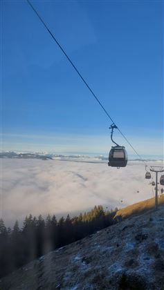 Winter Bergbahn Ausblick