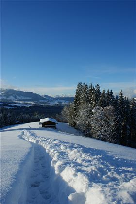 Winterweg beim Sonnenhof