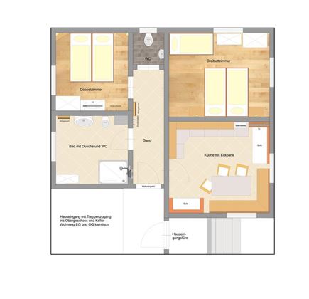 Wohnungsplan EG & OG